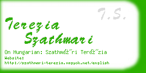 terezia szathmari business card